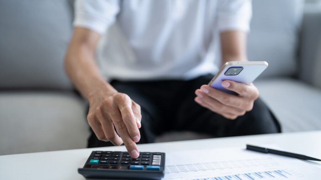 Una fase di calcolo dell'IRPEF in base alle aliquote