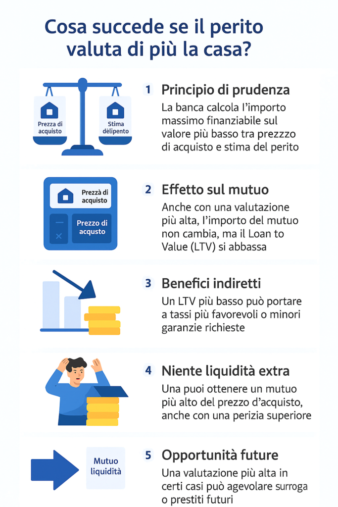Cosa succede se il perito della banca valuta di più la casa
